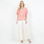 Women's 100% Cotton Gauze Turtle Top