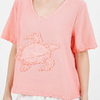 Women's 100% Cotton Gauze Turtle Top