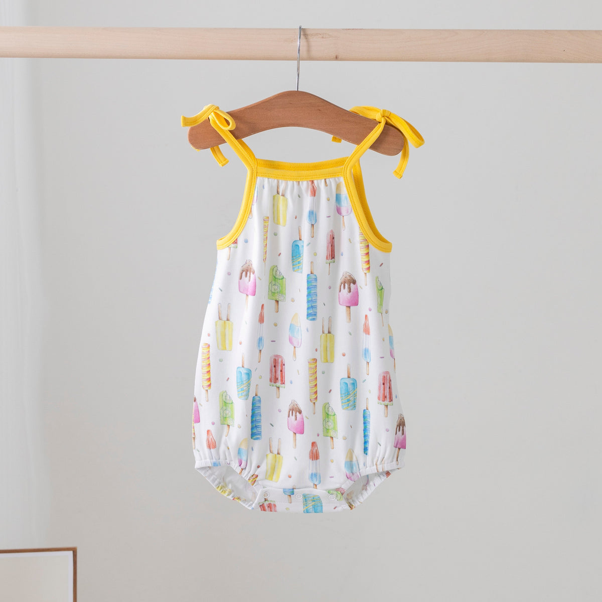Let's Chill Organic Cotton Shoulder-Tie Onesie
