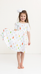 Sugar, Ice, & Everything Nice Organic Cotton Twirl Dress