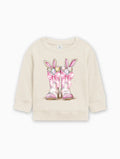 Easter Eggs in boots Easter Organic Cotton Baby toddler Pullover