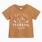 Farm Fresh Pumpkins Fall Organic Cotton Baby And Toddler Tee | Thanksgiving