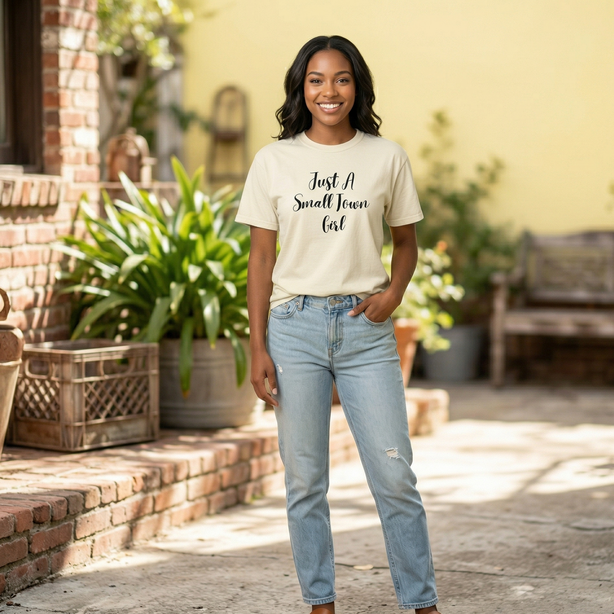 Forever Just A Small Town Girl Women's Cotton T-Shirt