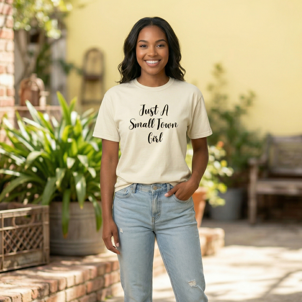 Forever Just A Small Town Girl Women's Cotton T-Shirt