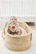Organic Cotton Long Sleeve Bodysuit - Geometric Moon