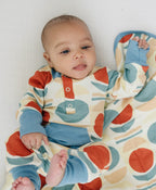 GOTS Certified Organic Cotton Playsuit - Geometric Moon