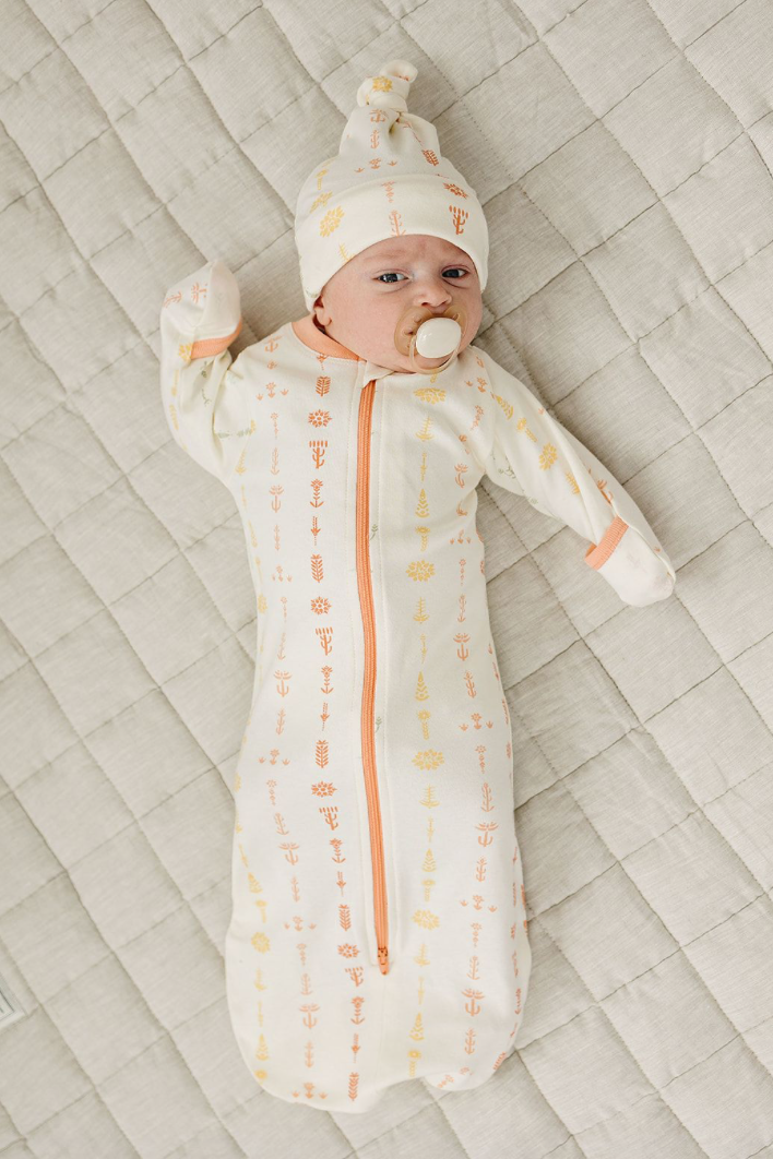 GOTS Certified Organic Cotton Sleepsack - Boho Floral