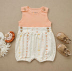 GOTS Certified Organic Cotton Bubble Romper - Boho Floral