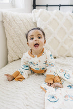 GOTS Certified Organic Cotton Playsuit - Rocking Horse