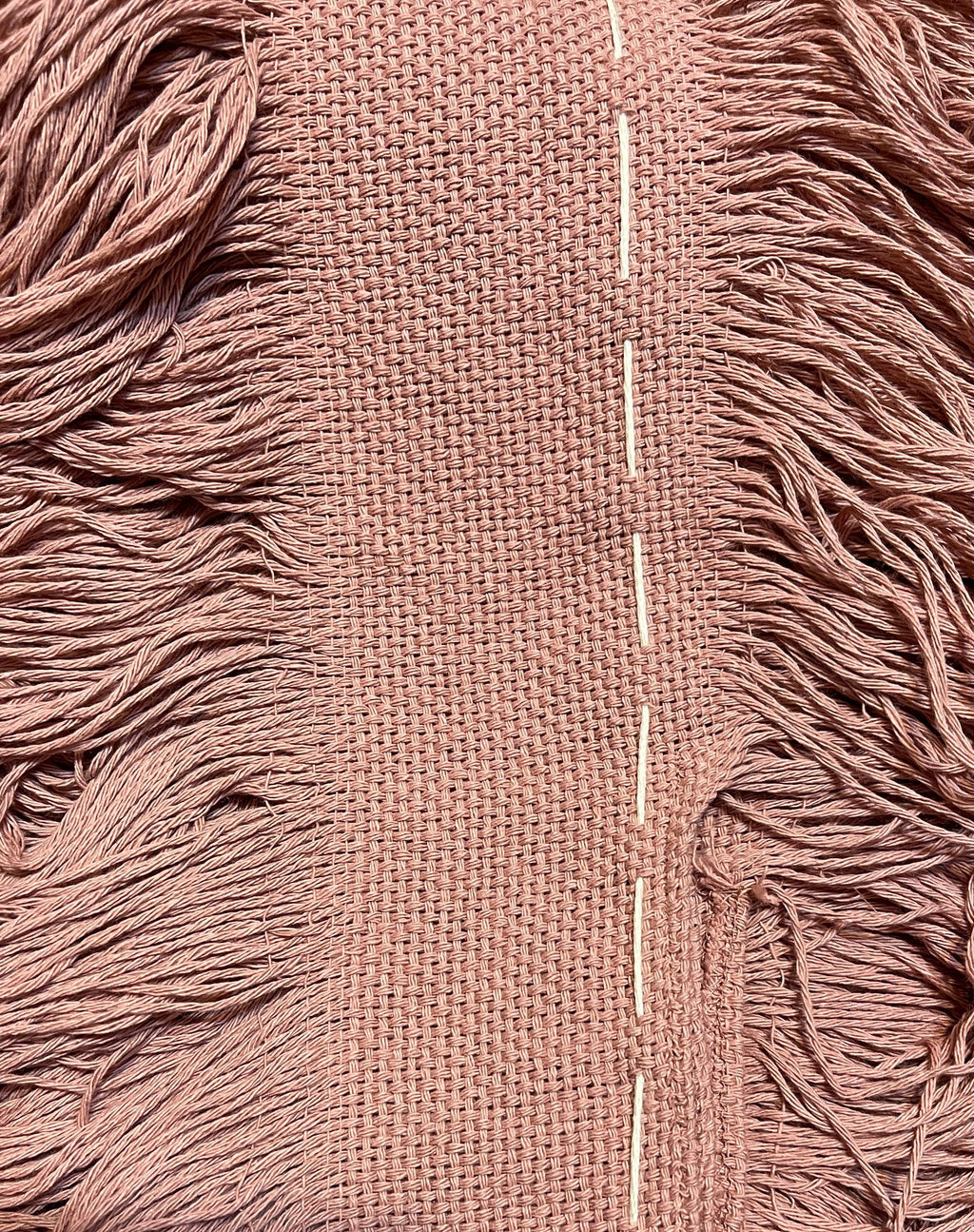 Handmade Frayed Maxi Beach Dress BO Swim Cover up 100% RAW Cotton