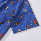 Independence Day Hawaiian Shirt For Men Celebrating Freedom Shirt Camp Collar 100% Cotton By Sun