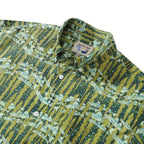 Hawaiian Shirt For Men Cod and Seaweed Print Short Sleeve Cotton Button Down By Amy