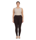 Sakkas Cotton Blend Solid Color Footless Stretch Leggings - Made in USA