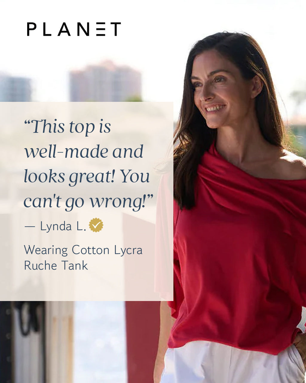 Pima Cotton Jackie O Top - Royal