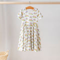 Navy Tiger Mania Organic Cotton Dress for Kids