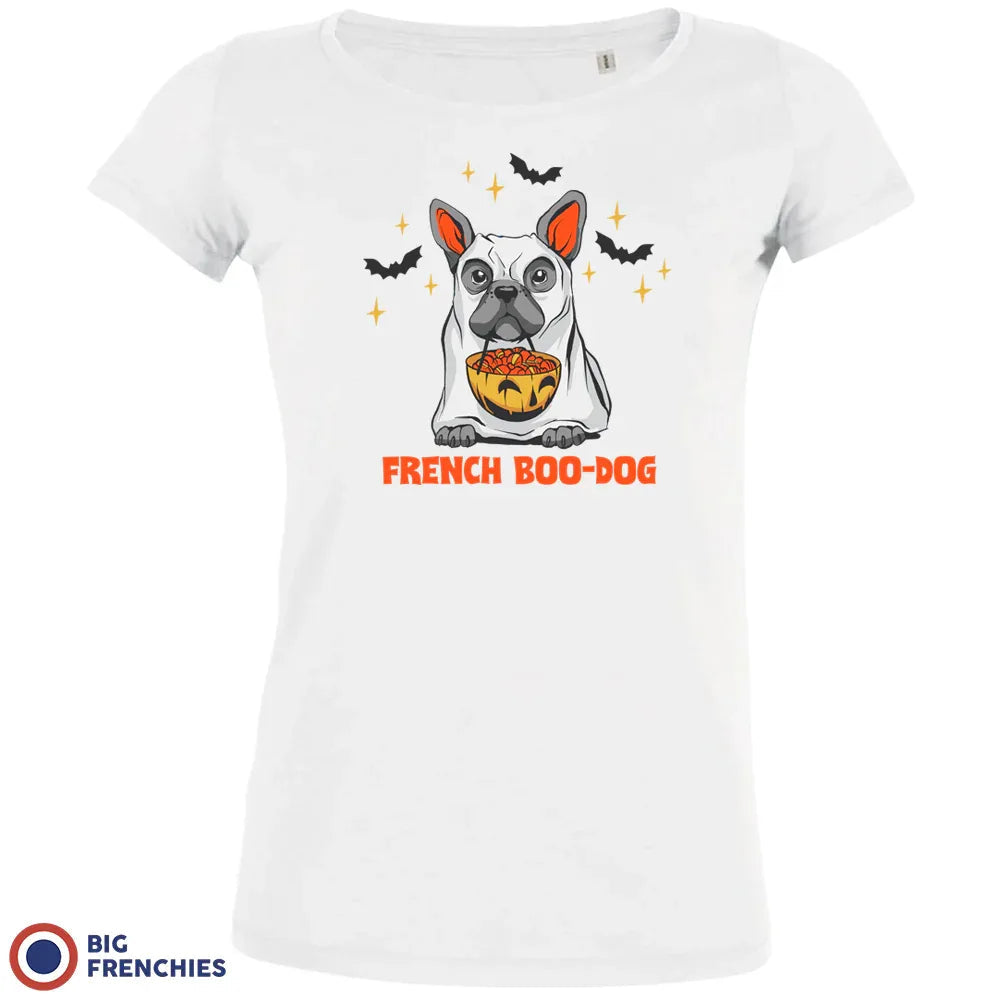 French Boo-Dog Halloween Women's Organic Cotton Tee