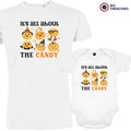 It's All About The Candy Halloween Dad and Child Organic Cotton family Set (Set of 2)