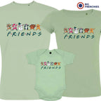 Friends Christmas Matching Family Organic Tees (Set of 3)