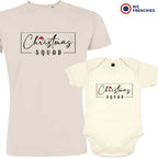 Christmas Squad Dad and Child Organic Cotton family Set (Set of 2)