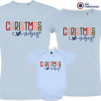 Christmas Vibes Matching Family Organic Tees (Set of 3)