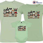 Christmas Dogs Matching Family Organic Tees (Set of 3)