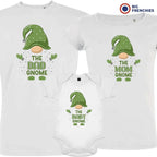 The Dad Mom & Baby Gnome Christmas Matching Family Organic Tees (Set of 3)