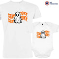 Stay Spooky Halloween Dad and Child Organic Cotton family Set (Set of 2)