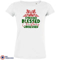 Stressed Blessed Christmas Obsessed Women's Organic Cotton Tee