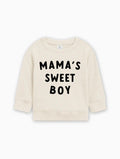 Mama's Sweet Boy Valentine's Day Baby Toddler Organic Cotton Pullover