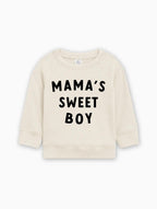 Mama's Sweet Boy Valentine's Day Baby Toddler Organic Cotton Pullover