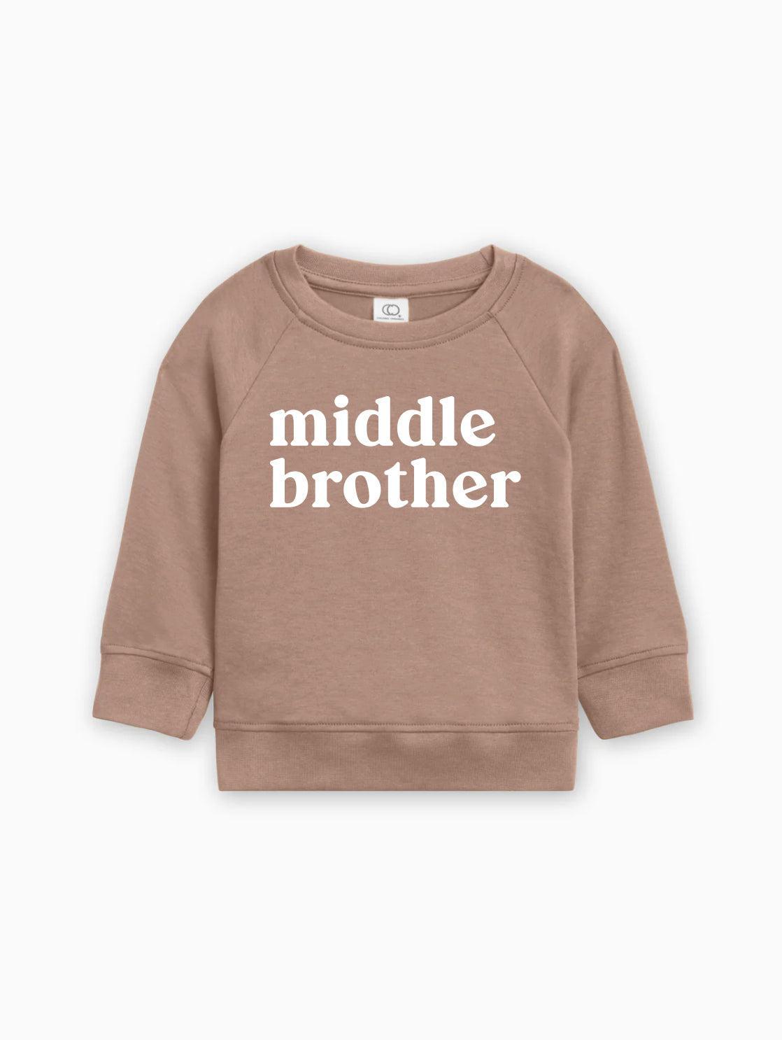 Middle Brother Organic Cotton Pullover (Serif)