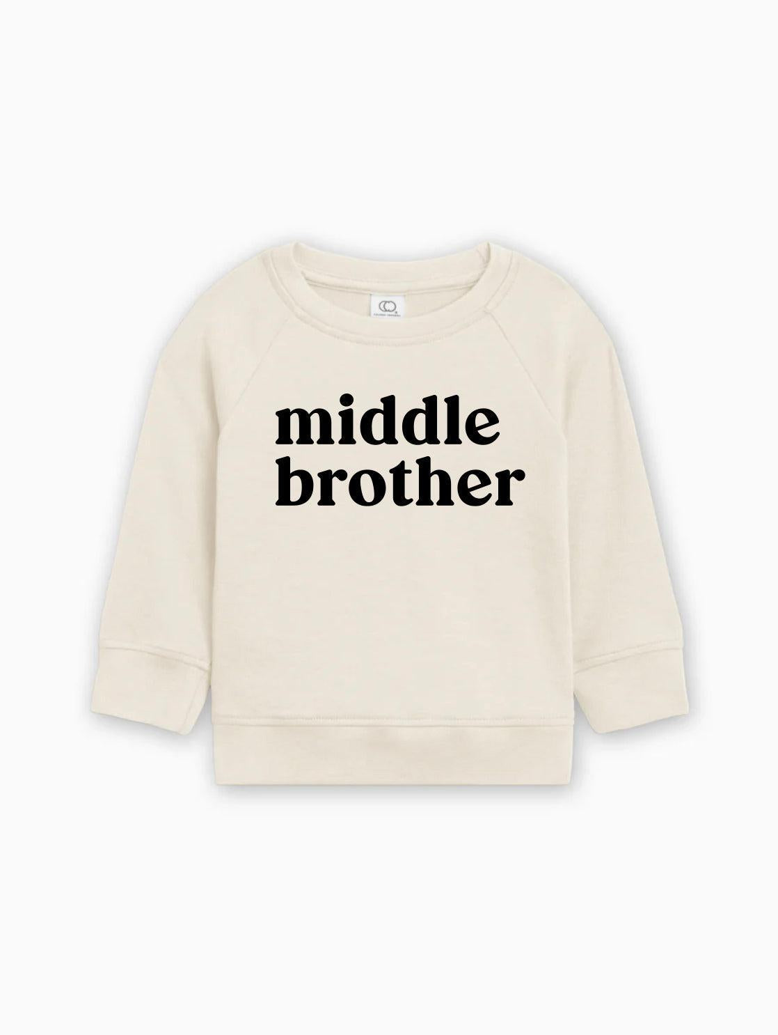 Middle Brother Organic Cotton Pullover (Serif)