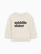 Middle Sister Organic Cotton Pullover (Serif)