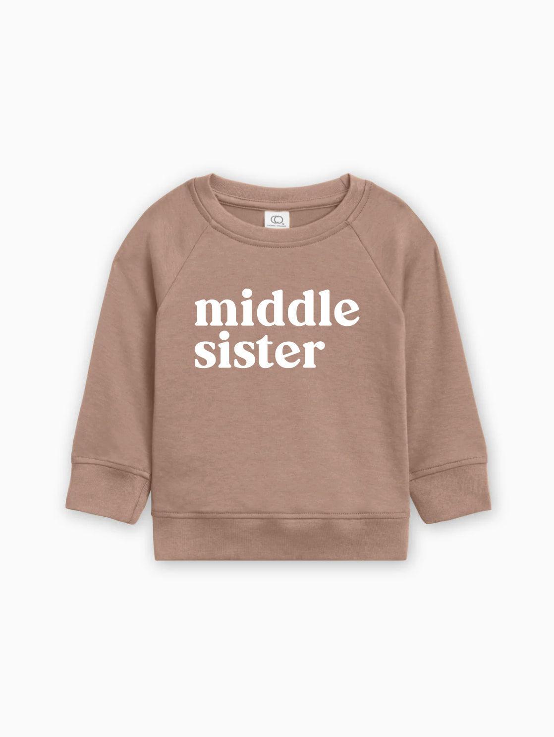 Middle Sister Organic Cotton Pullover (Serif)
