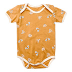 GOTS Certified Organic Cotton Short Sleeve Bodysuit - Magical Moth