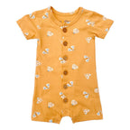 GOTS Certified Organic Cotton Short Sleeve Romper - Magical Moth