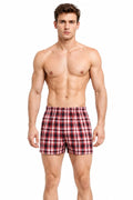 Men's Cotton Plaid Boxer Shorts