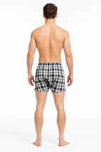 Men's Cotton Plaid Boxer Shorts