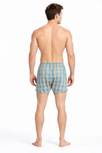 Men's Cotton Plaid Boxer Shorts