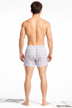 Men's Cotton Plaid Boxer Shorts