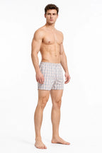 Men's Cotton Plaid Boxer Shorts