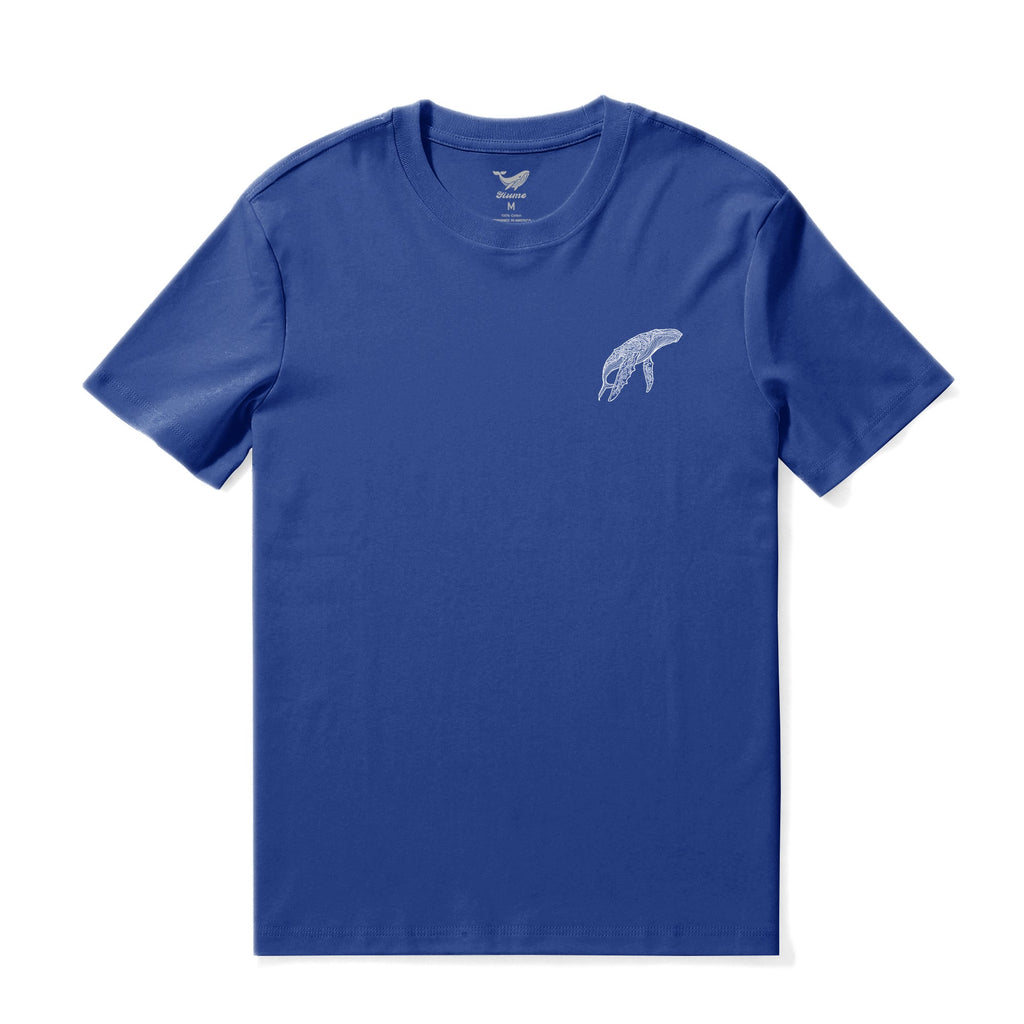 Hawaiian Tee For Men Letters & Fish Tee Crew Neck 100% Cotton By Cigar