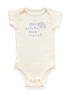 Pizza Gelato Beach Organic Cotton Baby Bodysuit
