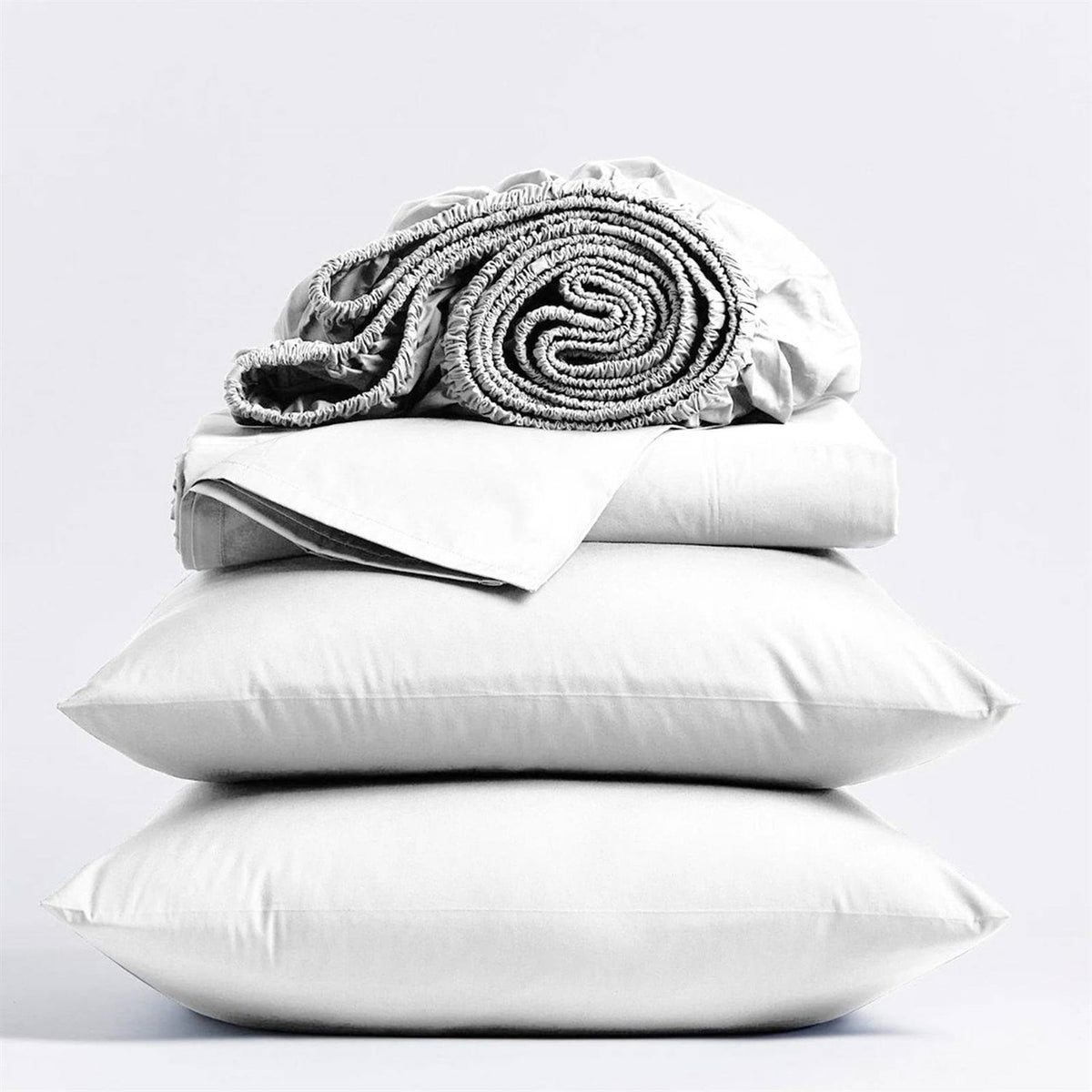 Queen size White 100% Certified Organic Cotton Sheet Set