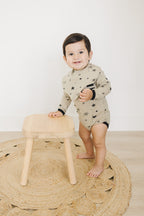 Organic Cotton Long Sleeve Bodysuit - Cosmic Star