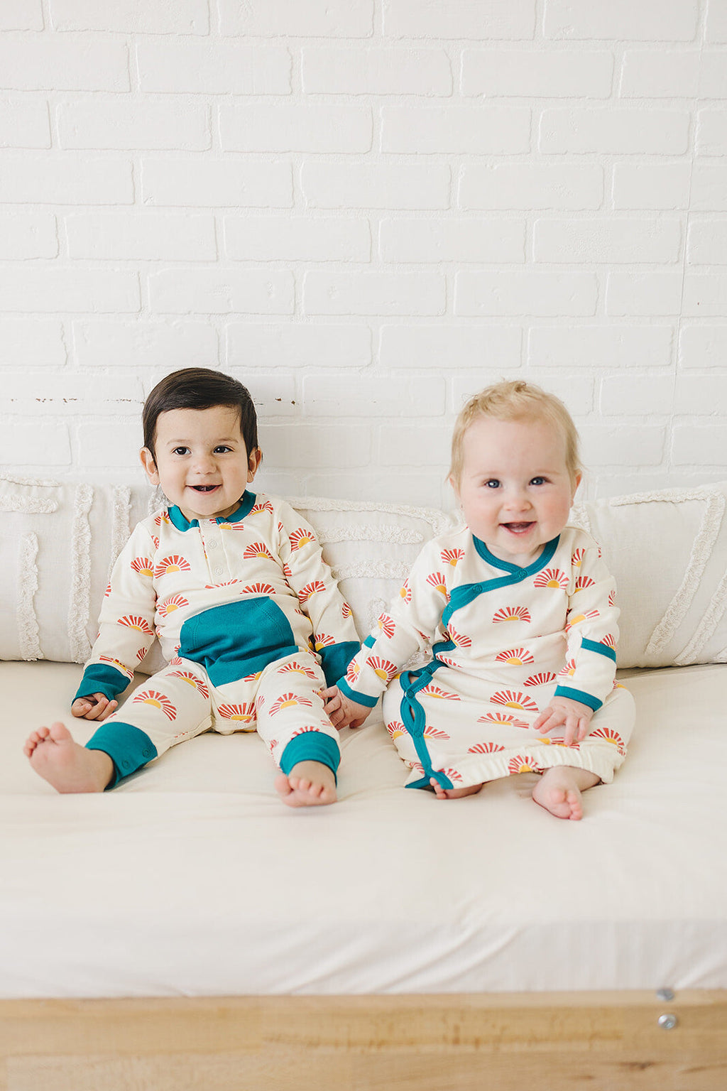 GOTS Certified Organic Cotton Playsuit - Sunrise