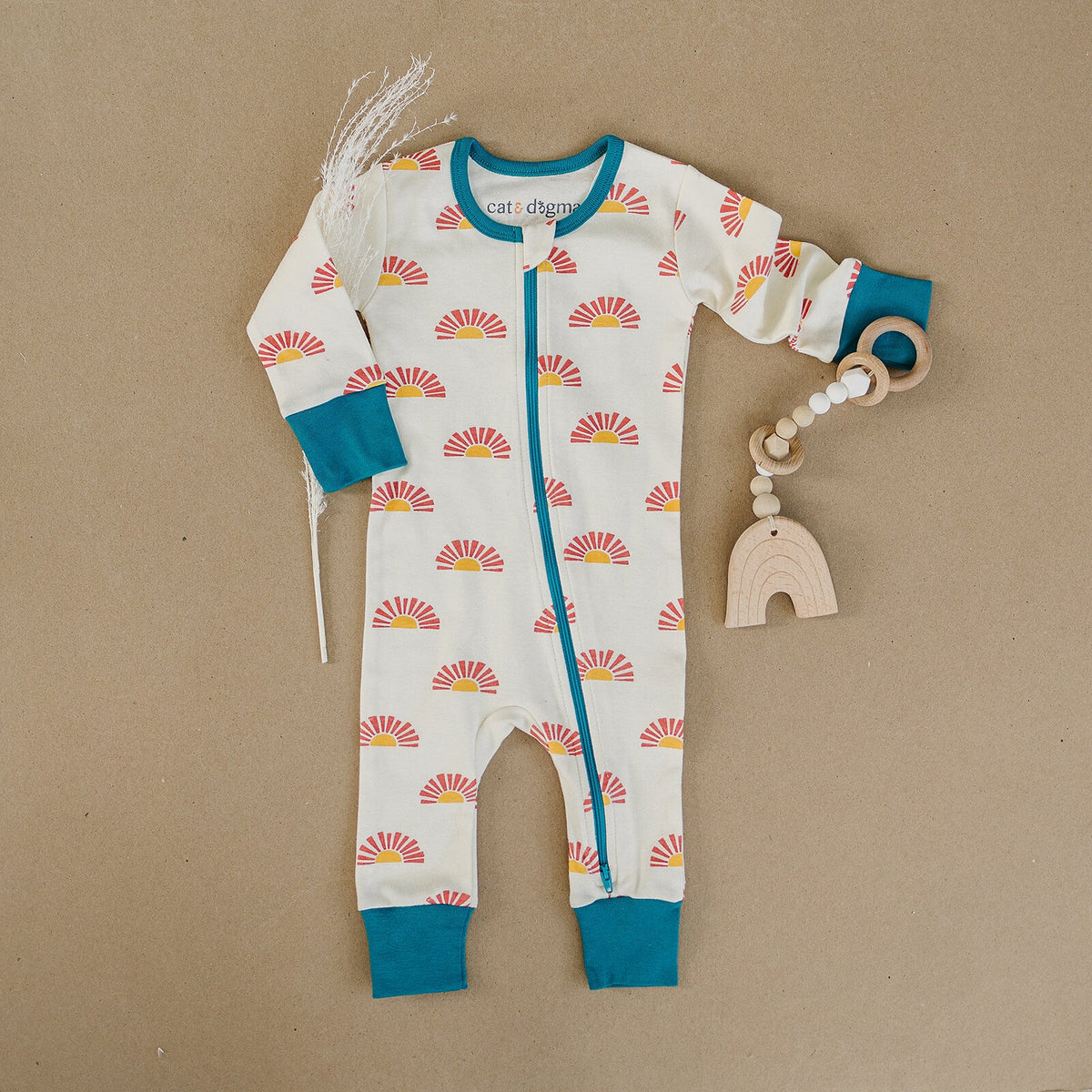GOTS Certified Organic Cotton Zippy - Sunrise