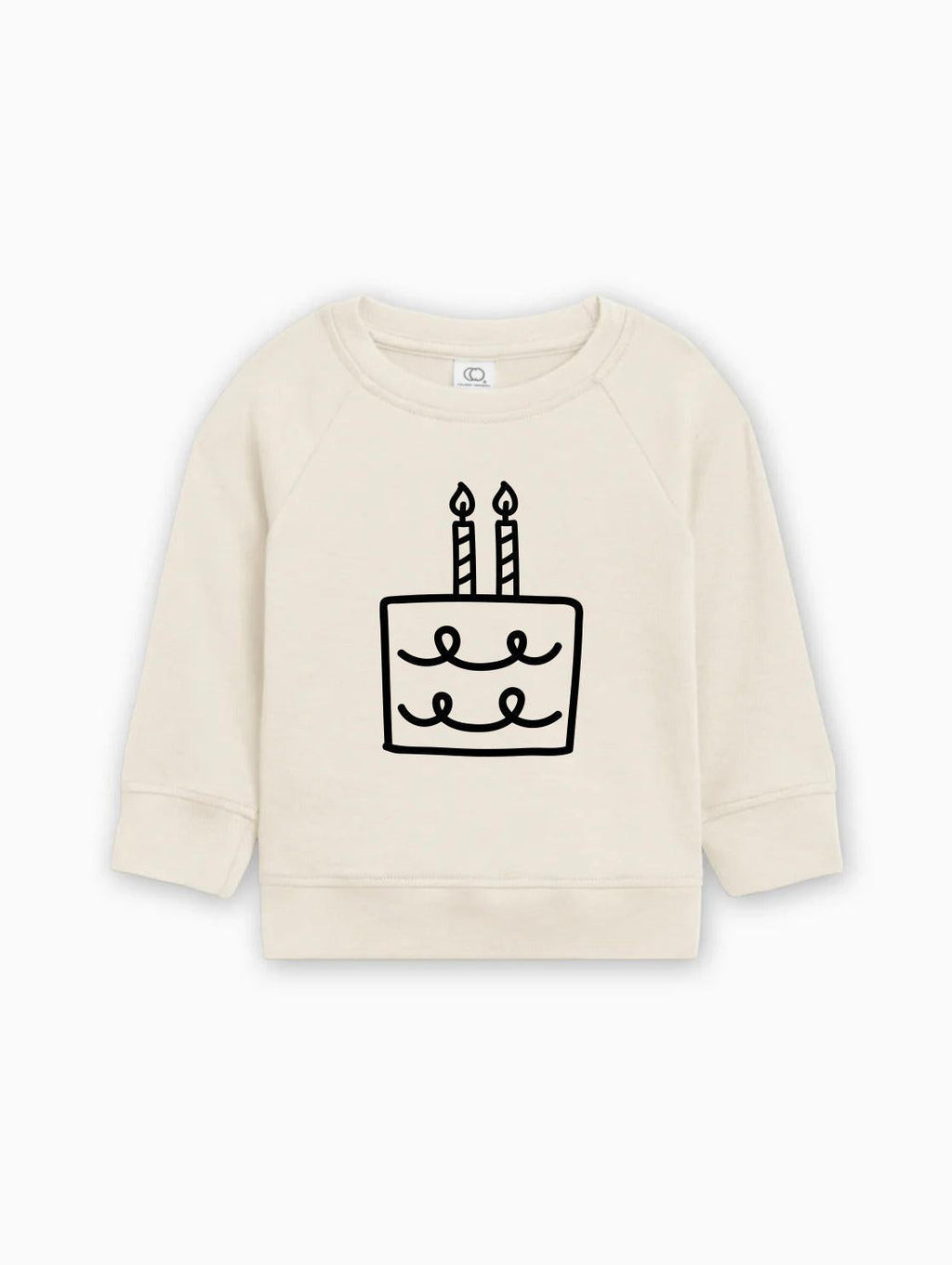 Two 2nd Birthday Cake Organic Cotton Baby Pullover