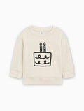 Two 2nd Birthday Cake Organic Cotton Baby Pullover