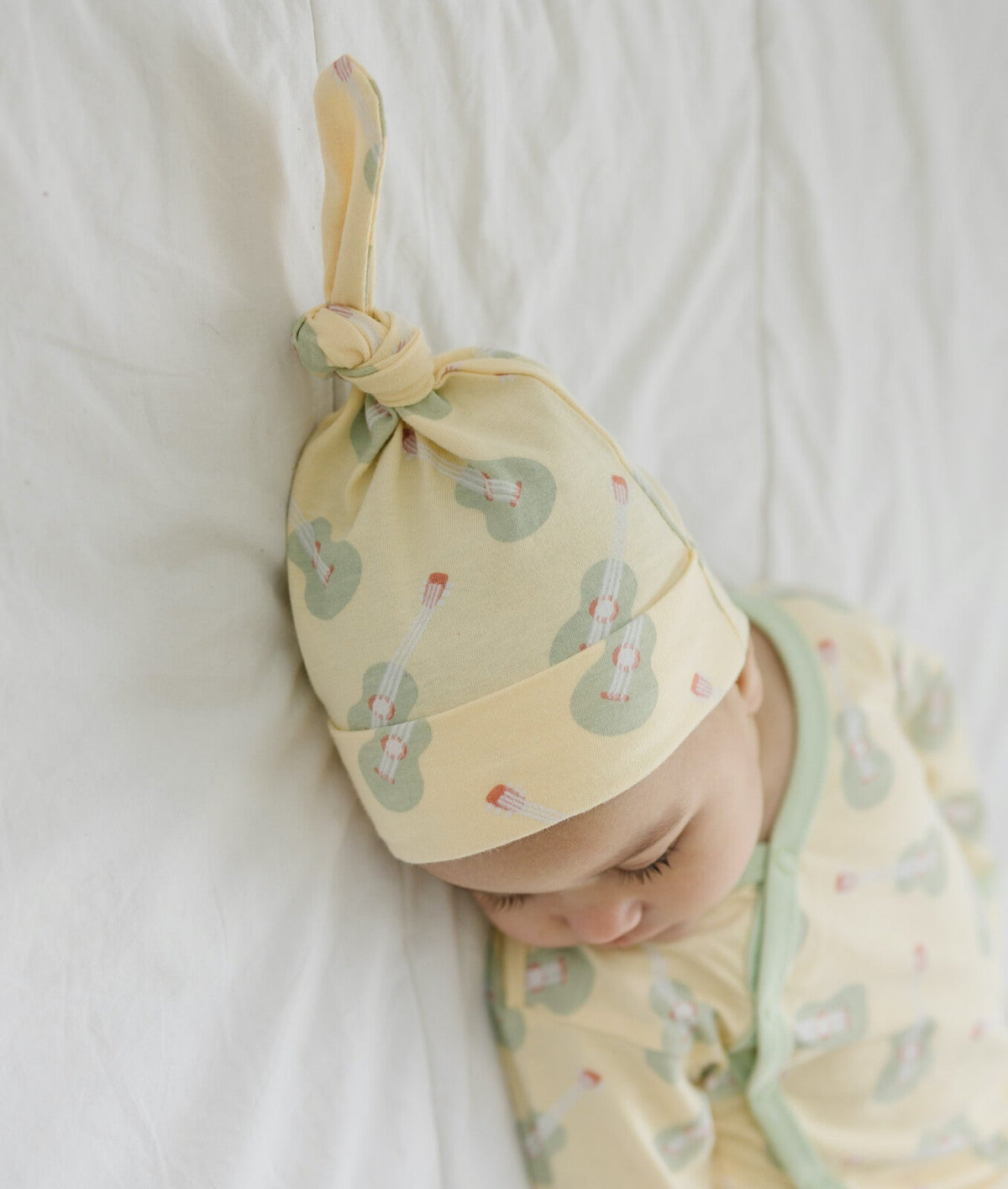 GOTS Certified Organic Cotton Hat - Ukulele